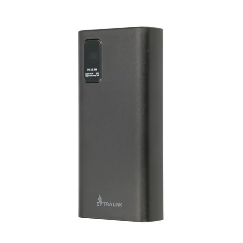Extralink EPB-068 20000mAh Black | Powerbank | Power bank, Fast Charging, USB-C Ilość portów USB typu C1