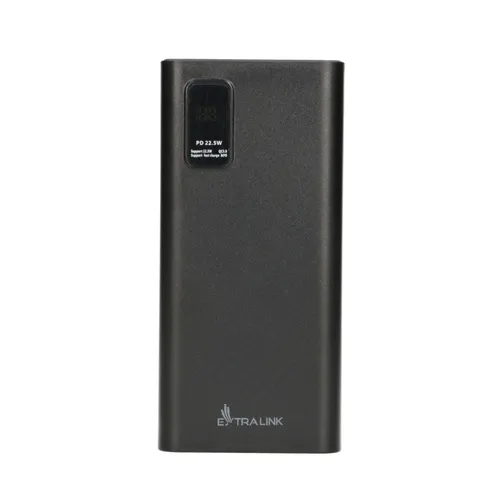 Extralink EPB-068 20000mAh Černá | Powerbank | Power bank, Fast Charging, USB-C interfejs wejściaMicro-USB + USB Type-C