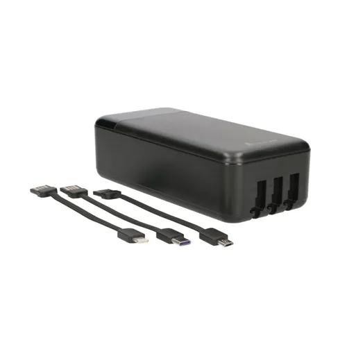 Extralink EPB-124 30000mAh Black | Powerbank | Power bank, Fast Charging, USB-C Napięcie5-12