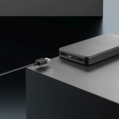 Extralink EPB-078B 10000mAh Nero | Powerbank | Power bank, USB-C Port 1 - napięcie wyjściowe2,1