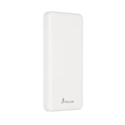 Extralink EPB-078W 10000mAh Bianco | Powerbank | Power bank, USB-C Diody LEDŁadowanie, Zasilanie