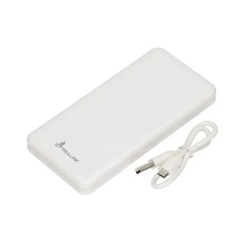 Extralink EPB-078W 10000mAh Bianco | Powerbank | Power bank, USB-C Kompatybilność ładowarkiUniwersalne