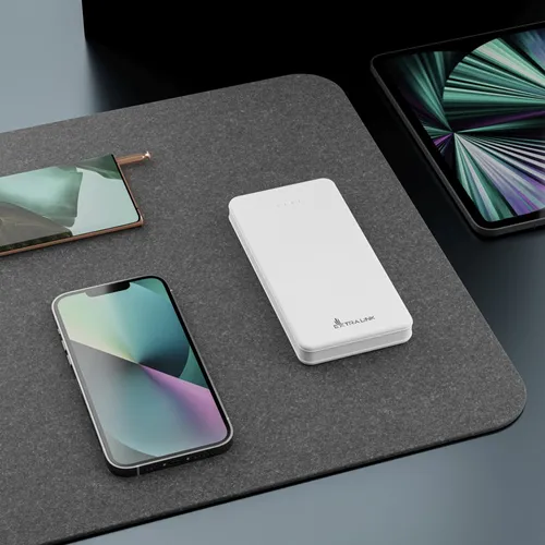 Extralink EPB-078W 10000mAh Bianco | Powerbank | Power bank, USB-C Moc wyjściowa portu 110