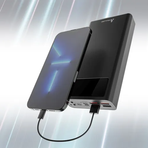 Extralink EPB-112 30000mAh Black | Powerbank | Power bank, USB-C Moc wyjściowa portu 310