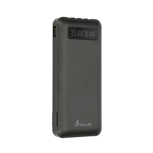 Extralink EPB-083 10000mAh Siyah | Powerbank | Power bank, USB-C Ilość złącz mini-USB1