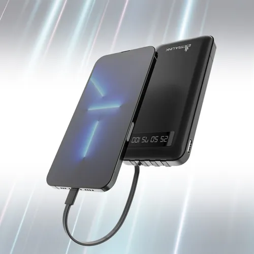 Extralink EPB-083 10000mAh Siyah | Powerbank | Power bank, USB-C Napięcie5