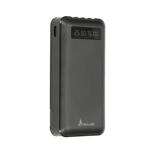 Extralink EPB-084 20000mAh Nero | Powerbank | Power bank, USB-C Diody LEDZasilanie, Status