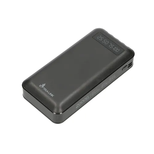 Extralink EPB-084 20000mAh Nero | Powerbank | Power bank, USB-C Maksymalna liczba jednocześnie podłączonych urządzeń5