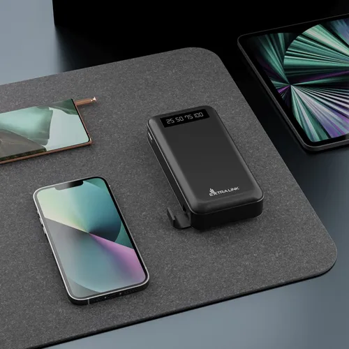 Extralink EPB-084 20000mAh Nero | Powerbank | Power bank, USB-C Moc wyjściowa portu 310