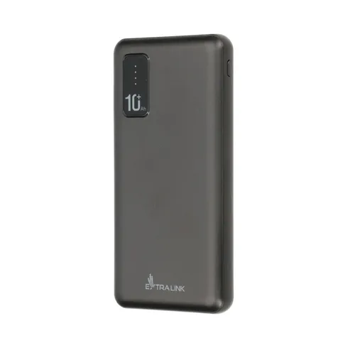 Extralink EPB-098B 10000mAh Black | Powerbank | Power bank, USB-C Ilość portów USB typu C1