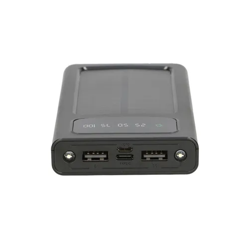 Extralink EPB-091 10000mAh Black | Powerbank | Solar Power bank, USB-C Kolor produktuCzarny