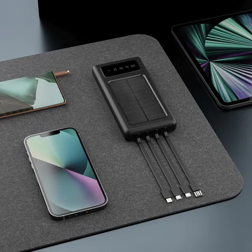 Extralink EPB-091 10000mAh Black | Powerbank | Solar Power bank, USB-C Moc wyjściowa portu 310