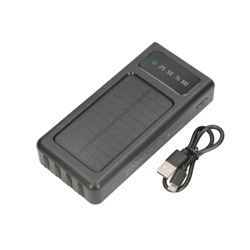 Extralink EPB-092 20000mAh Nero | Powerbank | Solar Power bank, USB-C Moc wyjściowa portu 110