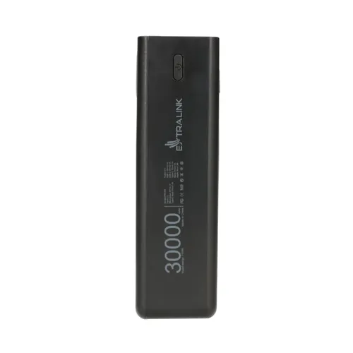 Extralink EPB-093 30000mAh Schwarz | Powerbank | Solar Power bank, USB-C Kolor produktuCzarny