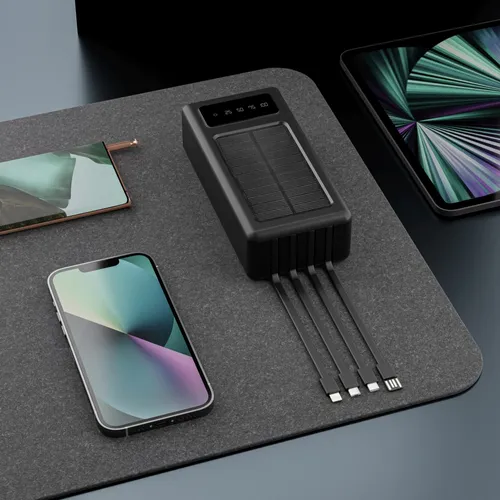 Extralink EPB-093 30000mAh Schwarz | Powerbank | Solar Power bank, USB-C Pojemność baterii30000