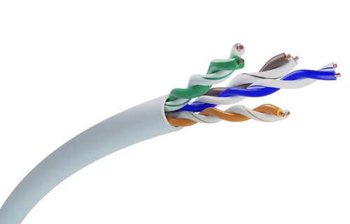 Extralink CAT5E UTP (U/UTP) V2 Wewnętrzny | Kabel sieciowy skrętka | 100M Kabel do montażuWewnątrz budynków