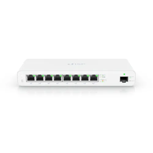 Ubiquiti UISP-S-EU | Switch | MicroPoP, 8x RJ45 1000Mb/s, 1x SFP, 110W Ilość portów LAN8x [10/100/1000M (RJ45)]
