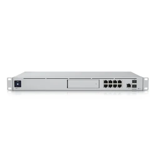 Ubiquiti UDM-SE | Console | UniFi Dream Machine, 8x RJ45 1000Mb/s, 1x SFP+, 1x RJ45 2.5Gb/s WAN, 1x SFP+ WAN, 128GB SSD Ilość portów LAN1x [10G (SFP+)]
