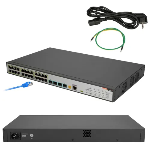 Fiberhome S4820-28T-X-PE-AC | Switch | 24x RJ45 1000Mb/s PoE, 4x SFP+ Ilość portów LAN24x [10/100/1000M (RJ45)]
