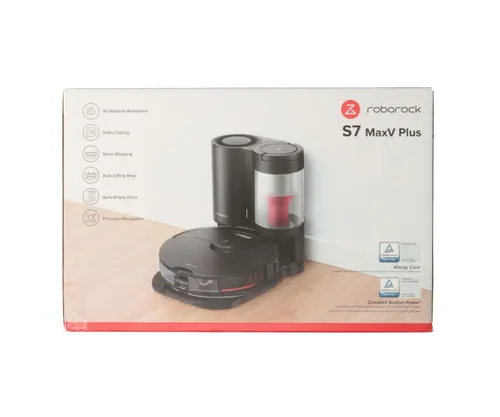 Roborock S7 MaxV Plus Black | Vacuum cleaner | Robot Vacuum Cleaner Baza w zestawieTak