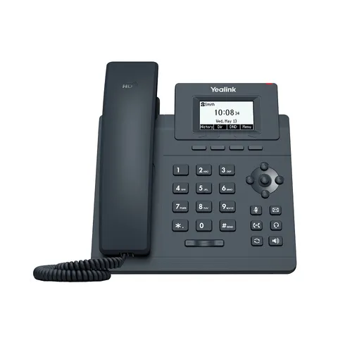 Yealink SIP-T30P | Telefon VoIP | 2x RJ45 100Mb/s PoE, wyświetlacz BluetoothNie