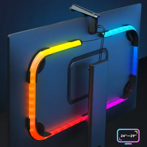 Govee H604A Dreamview G1 Pro | LED Light Bars | RGBICWW, Wi-Fi, Alexa, Google Kolor produktuWielobarwny