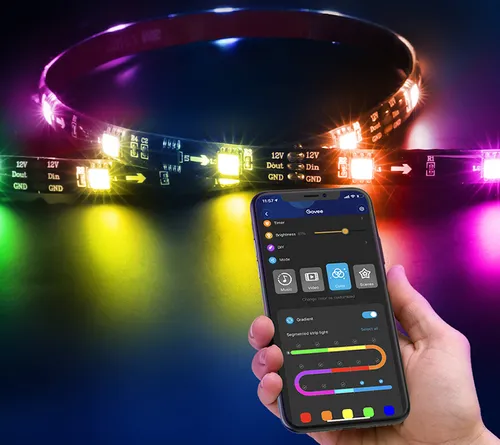 Govee H6199 TV backlight | LED Strip | for 55-65 inch TVs, Wi-Fi, Bluetooth, RGBIC Moc w sumie24