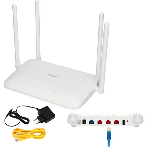 Fiberhome SR1041K | Router | Mesh, VPN, VLAN, WiFI6, AX1500, Dual Band, 4x RJ45 1000Mb/s, 1x USB Częstotliwość pracyDual Band (2.4GHz, 5GHz)