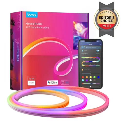 Govee H61A2 Neon Rope 5m | Tira LED | Wi-Fi, Bluetooth, RGBIC Częstotliwości Wi-Fi2,4