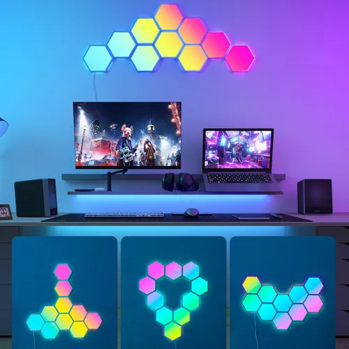 Govee H6061 Glide Hexa | LED Panel | RGBIC Kolor produktuBiały