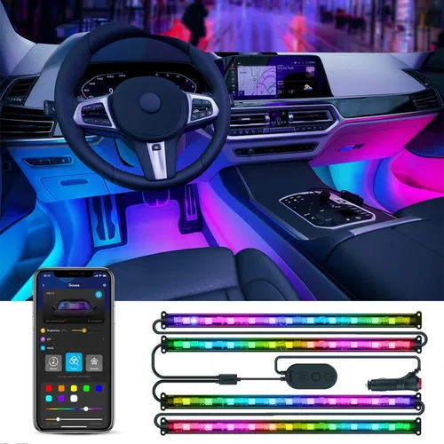 Govee H7090 | Oświetlenie wnętrza samochodu | RGBIC Długość taśmy świetlnej30