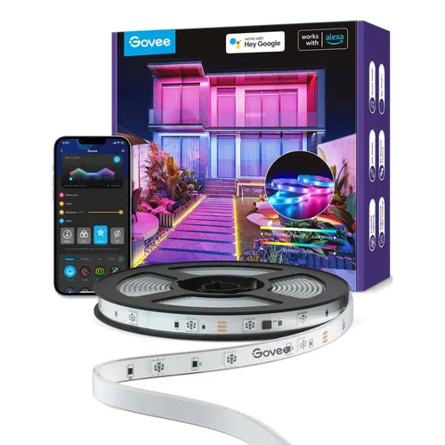 Govee H6172 Dış Mekan 10m | LED şerit | Wi-Fi, Bluetooth, RGBIC, IP65 0