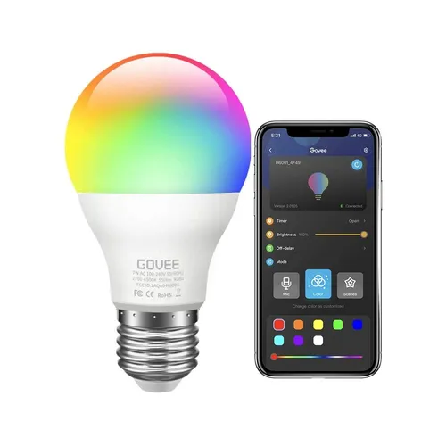 Govee H6003 1-Pack | Smart RGBW bulb | Wi-Fi 0