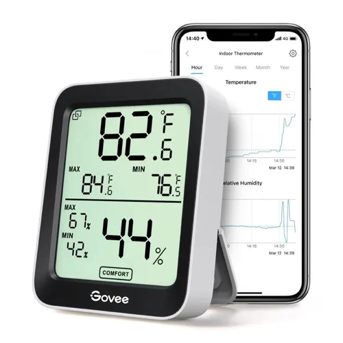 Govee H5075 | Termometre ve higrometre | Bluetooth, ekran 0