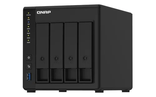 Qnap TS-451D-2G | Server NAS | 4x HDD, 2GB DDR4, Celeron J4025, 2.9GHz Adapter zewnętrznego zasilaniaTak