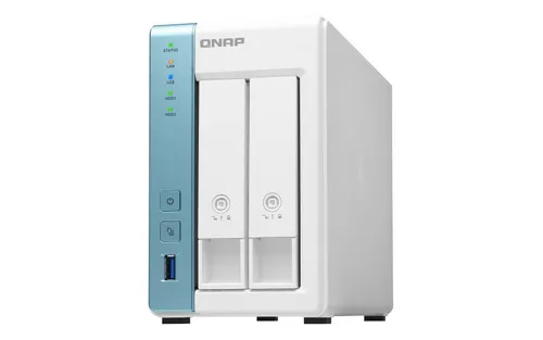 Qnap TS-231P3-2G | NAS server | 2x HDD, 2GB DDR3,  AL314, 4 core, 1.7GHz Adapter zewnętrznego zasilaniaTak