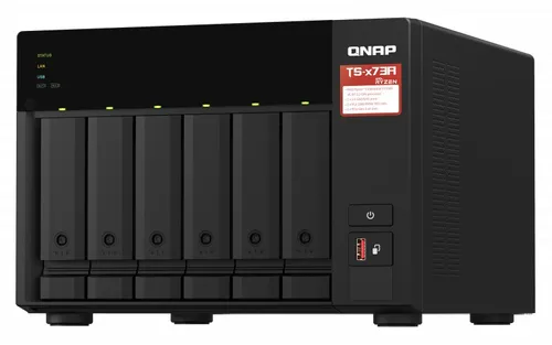 Qnap TS-673A-8G | NAS Server | 6x HDD, 8GB DDR4, Ryzen V1500B, 2.2GHz BrzęczykTak