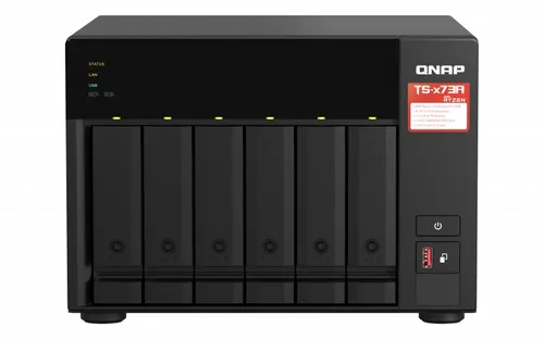 Qnap TS-673A-8G | NAS Sunucusu | 6x HDD, 8GB DDR4, Ryzen V1500B, 2.2GHz Cechy kopii zapasowejChmura, iSCSI LUN