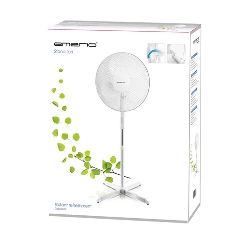Emerio FN-114204 Weiß | Standventilator | 40 cm, 3 Geschwindigkeitsstufen Kolor produktuBiały