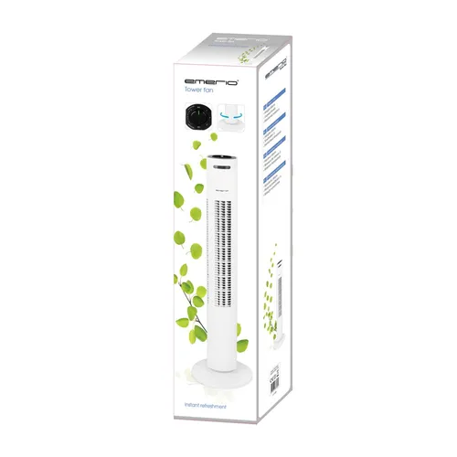 Emerio TFN-212915 Branco | Ventilador de torre | 80 cm, 3 configuraçoes de velocidade Certyfikat środowiskowy (zrównoważonego rozwoju)CE