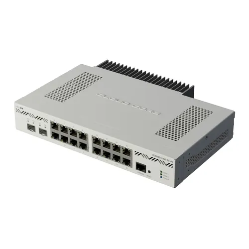 MikroTik CCR2004-16G-2S+PC | Router | 16x RJ45 1000Mb/s, 2x SFP+ Typ obudowyRack (1U)