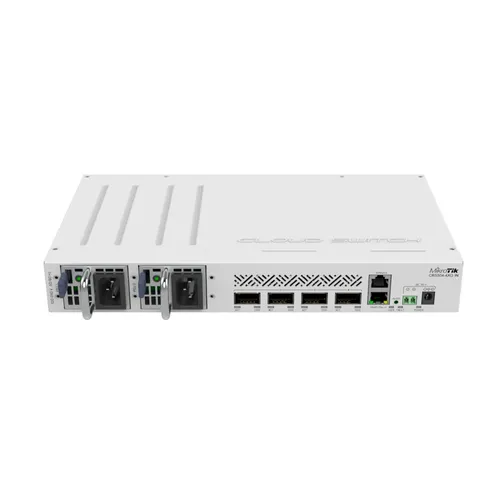 MikroTik CRS504-4XQ-IN | Přepínač | Cloud Router Switch, 4x 100G QSFP28, 1x RJ45 100Mb/s Ilość portów LAN1x [10/100M (RJ45)]
