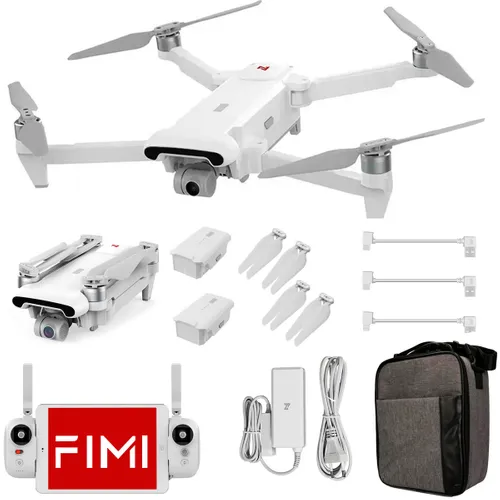 FIMI X8 SE 2022 V2 Combo | Drohne | 2x Akku + Tragetasche, 4K, GPS, 10km Reichweite AkcelerometrTak