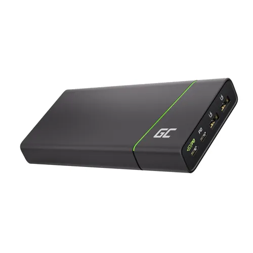 Green Cell PBGC04 PowerPlay Power banka | Powerbanka | 26800mAh s 2x USB Ultra Charge rychlé nabíjení, 2x USB-C, 128W Pojemność akumulatora26800 mAh