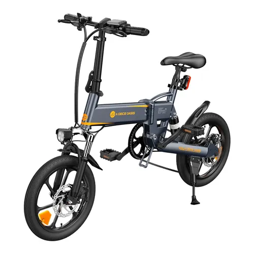 Ado E-bike A16XE Grigio | Bicicletta elettrica | pieghevole, 250 W, 25 km / h, 36 V 7,5 Ah, portata fino a 70 km KolorSzary