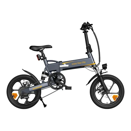 Ado E-bike A16XE Grigio | Bicicletta elettrica | pieghevole, 250 W, 25 km / h, 36 V 7,5 Ah, portata fino a 70 km 1