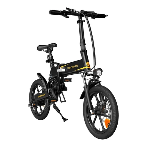 Ado E-bike A16XE Nero | Bicicletta elettrica | pieghevole, 250 W, 25 km / h, 36 V 7,5 Ah, portata fino a 70 km 1