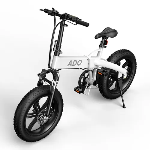 Ado E-bike A20F+ Bianco | Bicicletta elettrica | pieghevole, 250 W, 25 km / h, 36 V 10.4 Ah, portata fino a 80 km 1