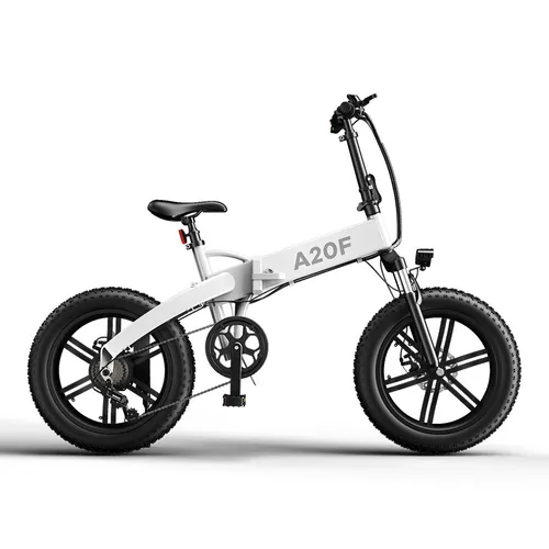 Ado E-bike A20F+ Bianco | Bicicletta elettrica | pieghevole, 250 W, 25 km / h, 36 V 10.4 Ah, portata fino a 80 km 2