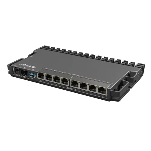 MikroTik RB5009UPr+S+IN | Router | 7x RJ45 1000Mb/s PoE, 1x RJ45 2.5Gb/s PoE, 1x SFP+, 1x USB 3.0 Ilość portów LAN7x [10/100/1000M (RJ45)]